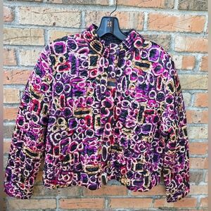 Ruby Rd. Women's Multicolor Bomber Jacket